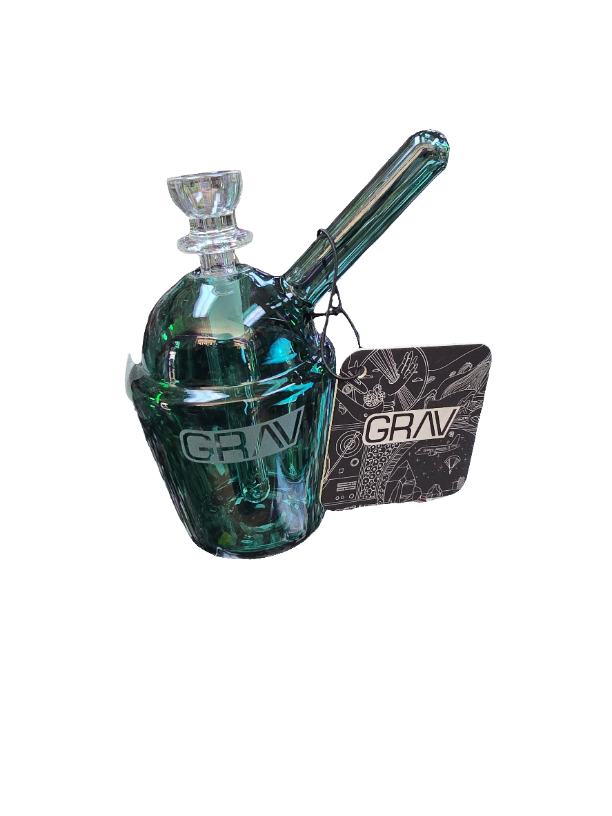 Grav Lake Green Slush Cup Pocket Bubbler