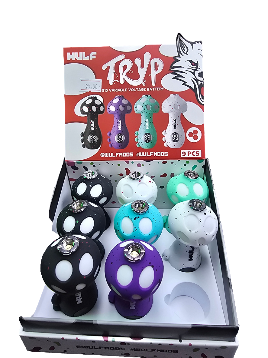 Wulf Tryp mushroom cart batteries