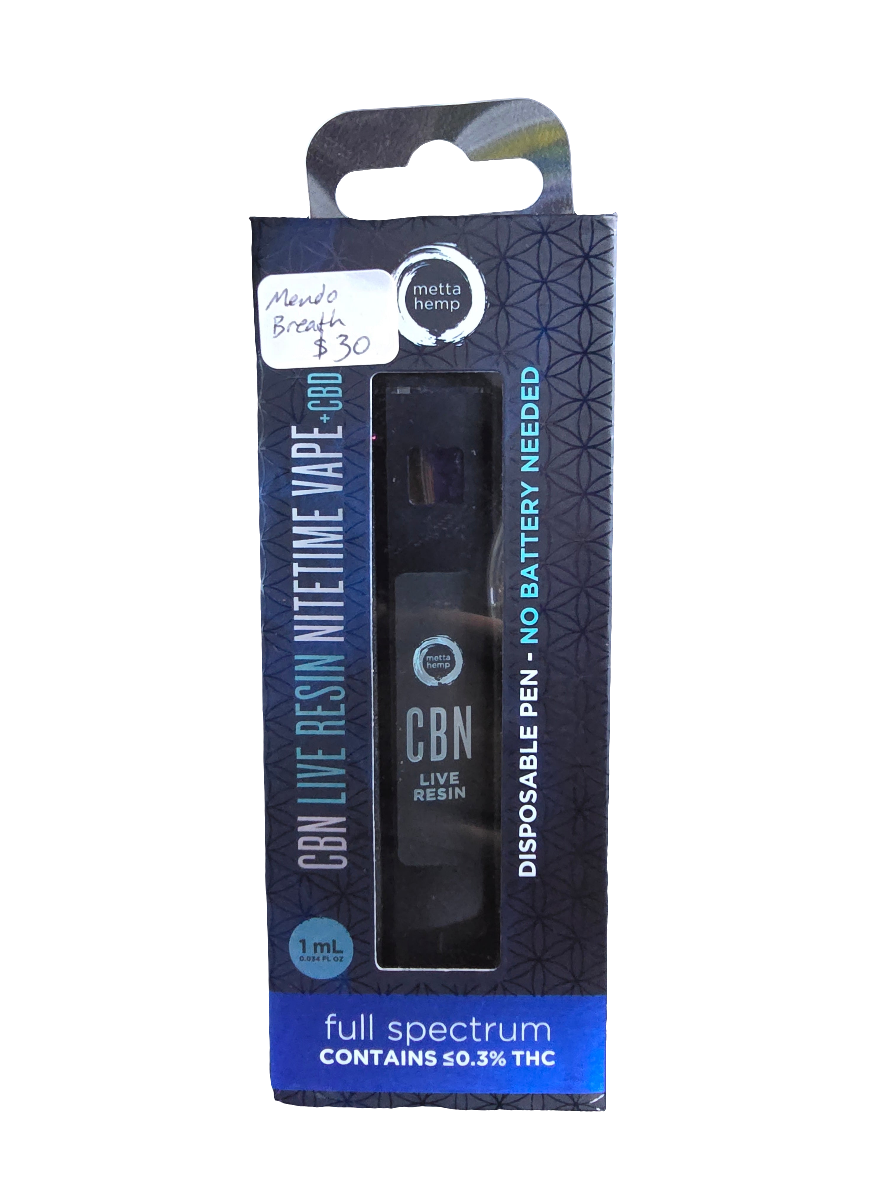 Metta Hemp CBN Vape - Mendo Breath