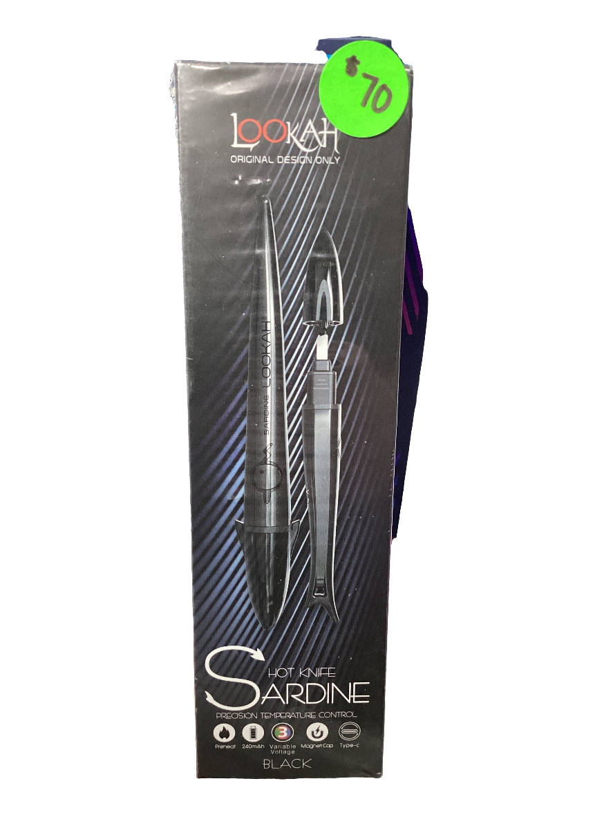 Lookah Sardine- Hot Knife for Concentrates - Black