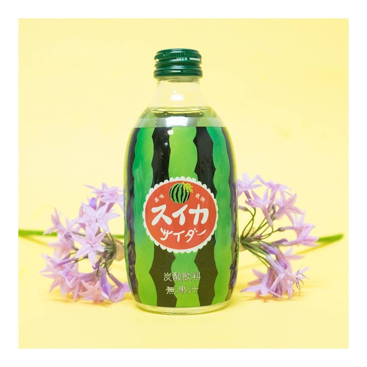 Tomomasu Watermelon Soda 300ml Glass Bottle (Japan)
