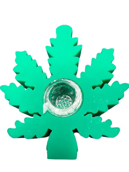 3.5” Silicone Leaf Hand Pipe