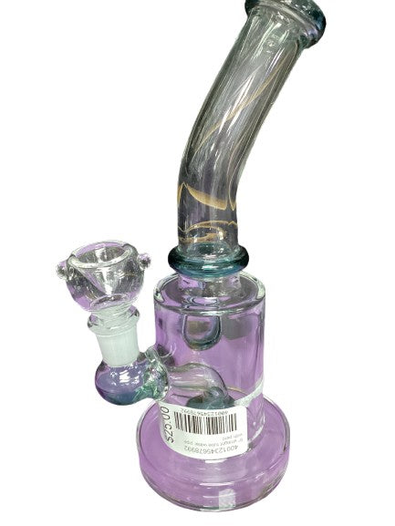 8" Straight Tube Water Pipe with Perc