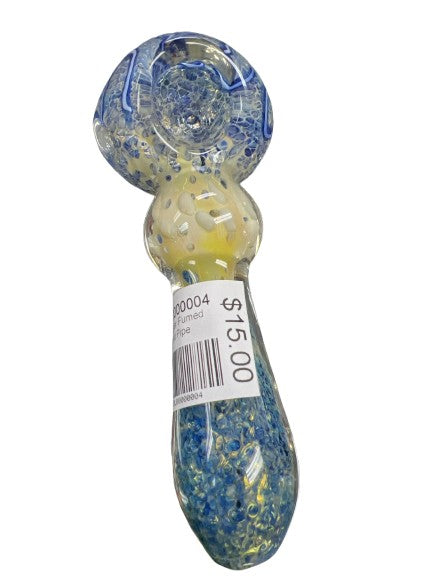 4.5" Silver Fumed Frit Hand Pipe