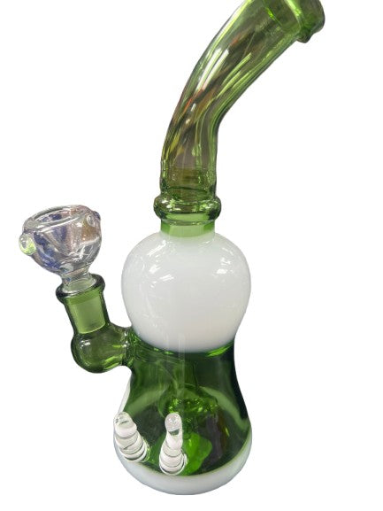 8" Color water pipe with horn decoration