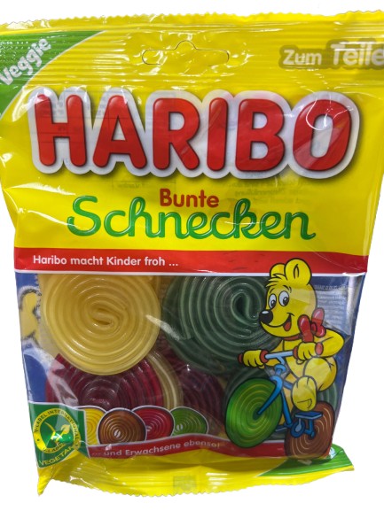 Haribo-Germany Import - Bunte Schnecken