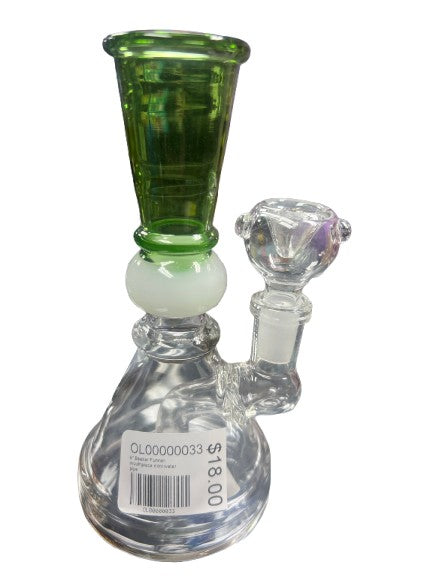 6" Beaker Funnel Mouthpiece mini Water Pipe