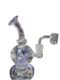 Small purple water pipe with circle indents