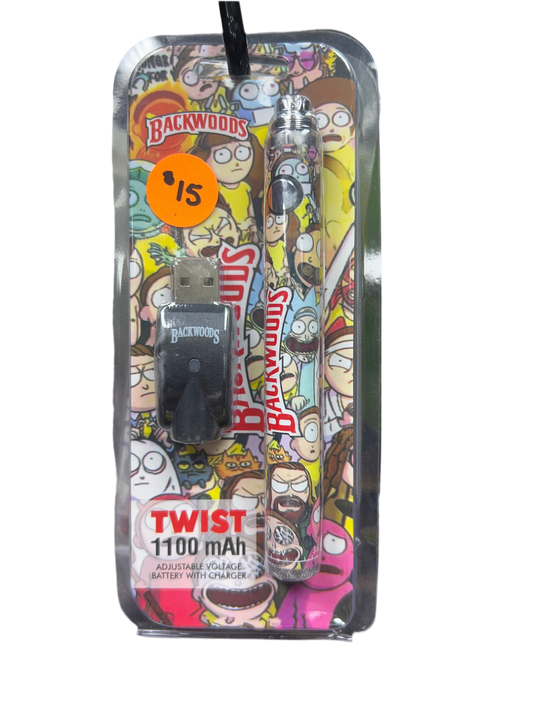 Twist - Backwoods Rick & Morty Vape Battery with Charger