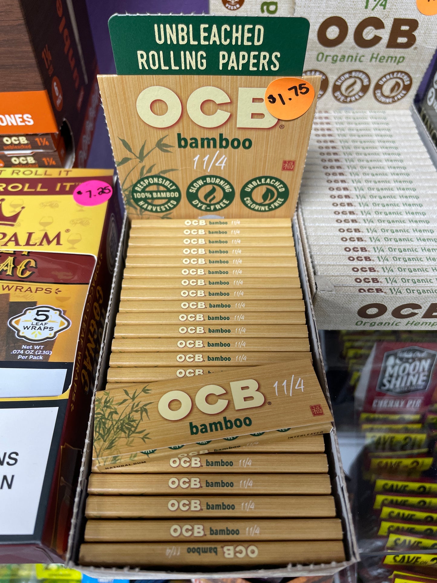 OCB 1 1/4 Bamboo Rolling Papers