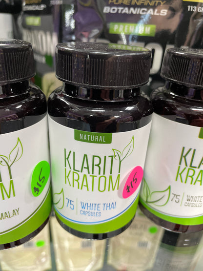 Klarity Kratom - White Thai 700mg (75ct)