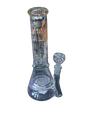 10” Asimov Honey Comb Clear Beaker WaterPipe