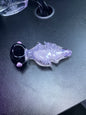 Black and Pink Spiral Hand Pipe