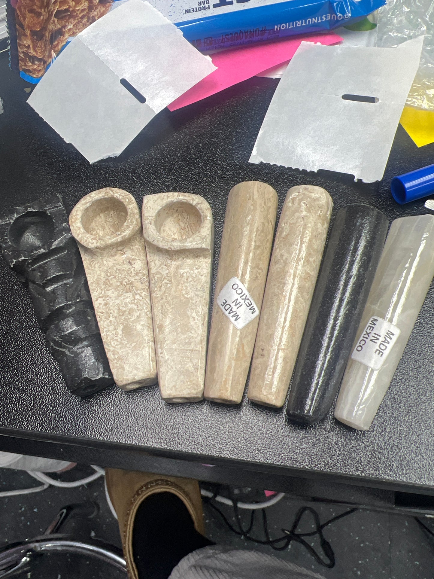 Mini stone hand pipe