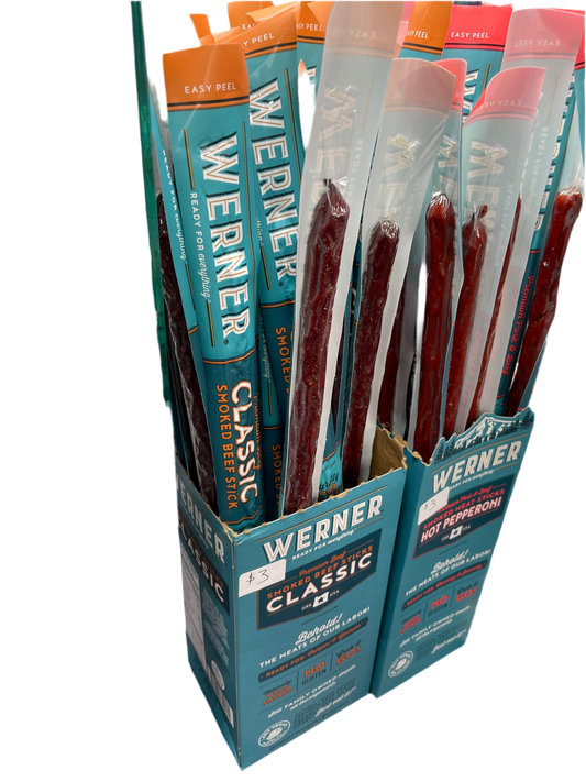 Werner Premium Beef Sticks 1.25oz - Classic