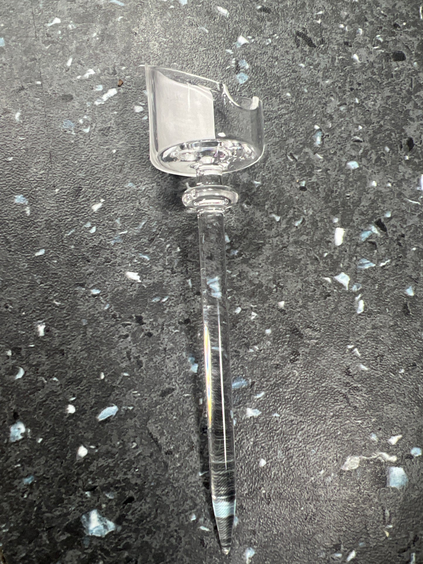 Glass Straight Carb Cap Dab Tool
