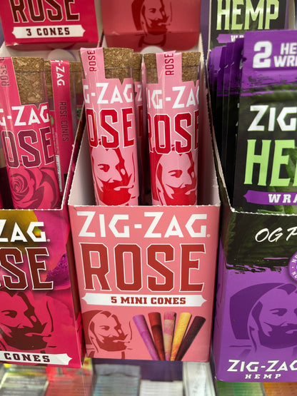 Zig Zag Rose Mini Cones (5 pack)