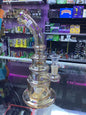 Brown Iridescent Stacked Water Pipe