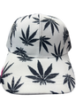 White and Black Leaf Hat