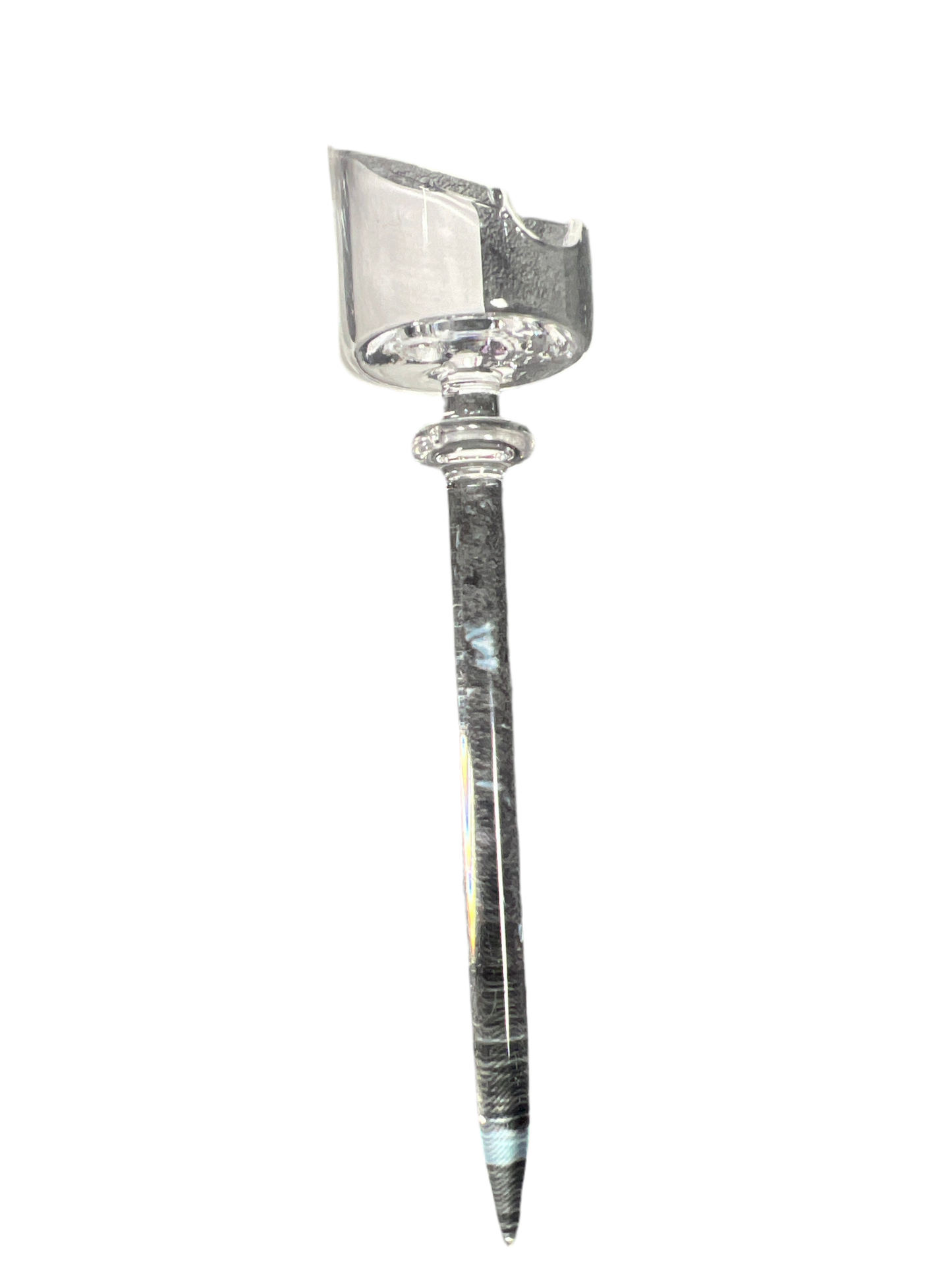 Glass Straight Carb Cap Dab Tool
