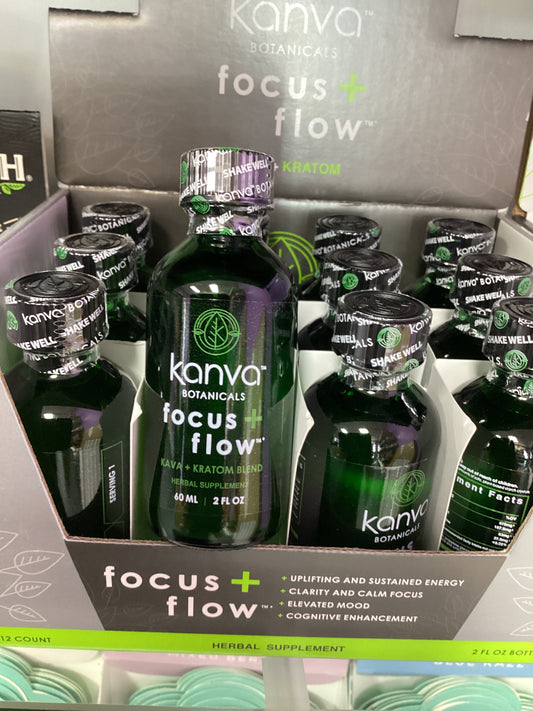 Kanva Botanicals Kava + Kratom Focus & Flow Blend - 2oz