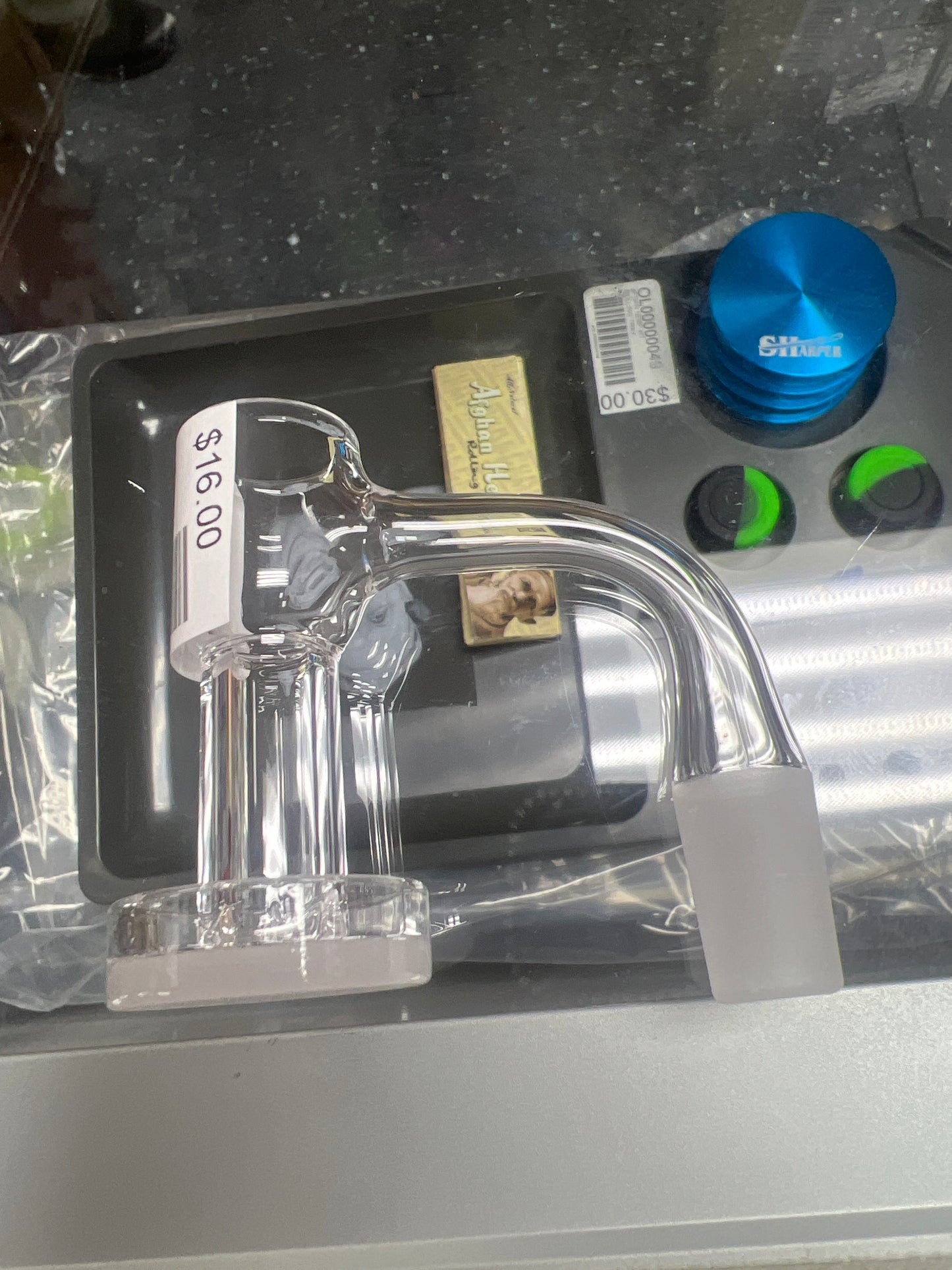 Full Weld Quartz Terp Slurper W White Bottom - 14mm