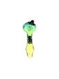 Yellow & Green Local Blown Spider Handpipe