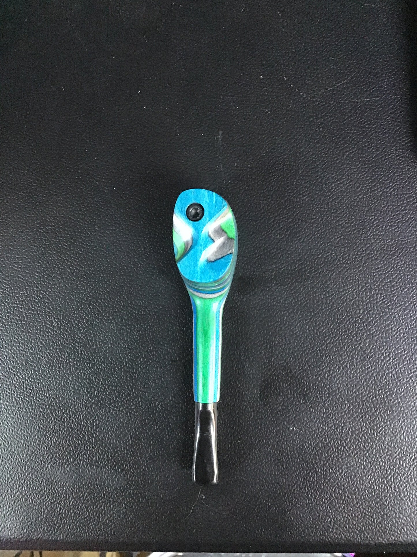 Small Multicolor Wooden Pipe w/ Cover