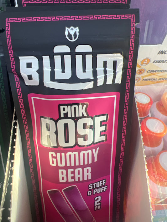 Bluum Pink Rose Wild Flower Rolls Gummy Bear 1g