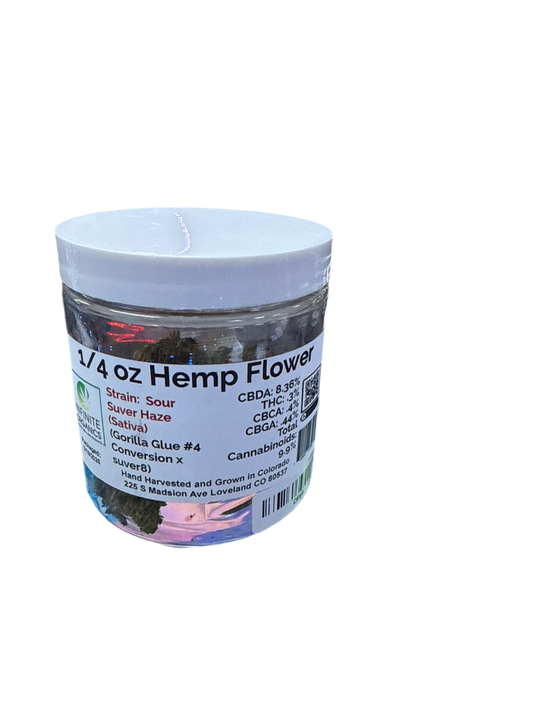 1/4oz Hemp Flower sour suver haze flower