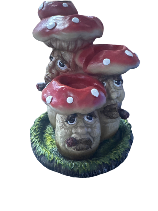 Mushroom Face Incense Holder