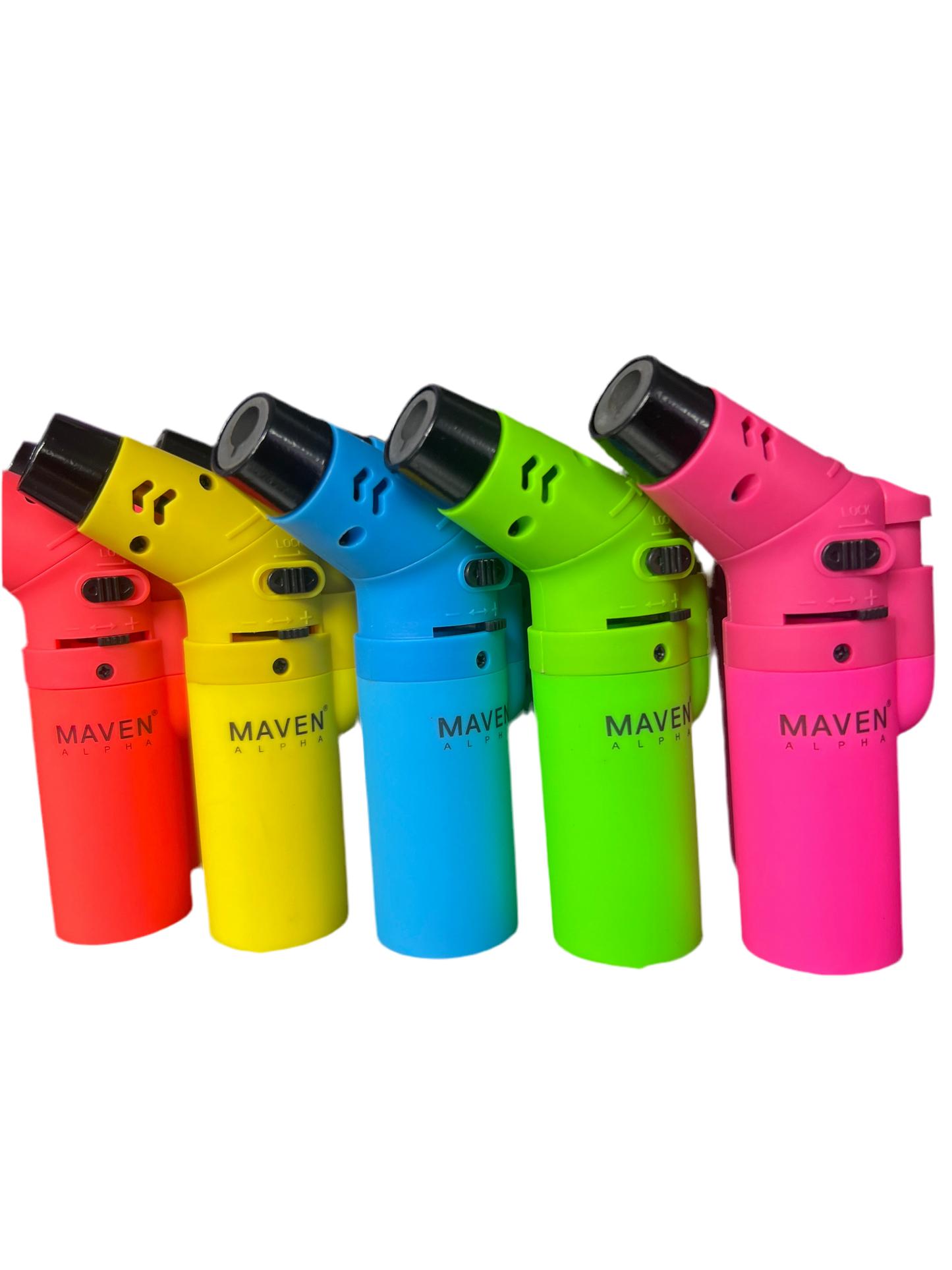 Maven Alpha 90° Rotating Butane Torch - Neon