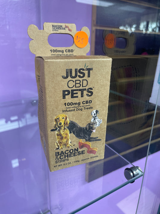 Just CBD - Dog Treats - 100mg - Bacon & Cheese Wraps