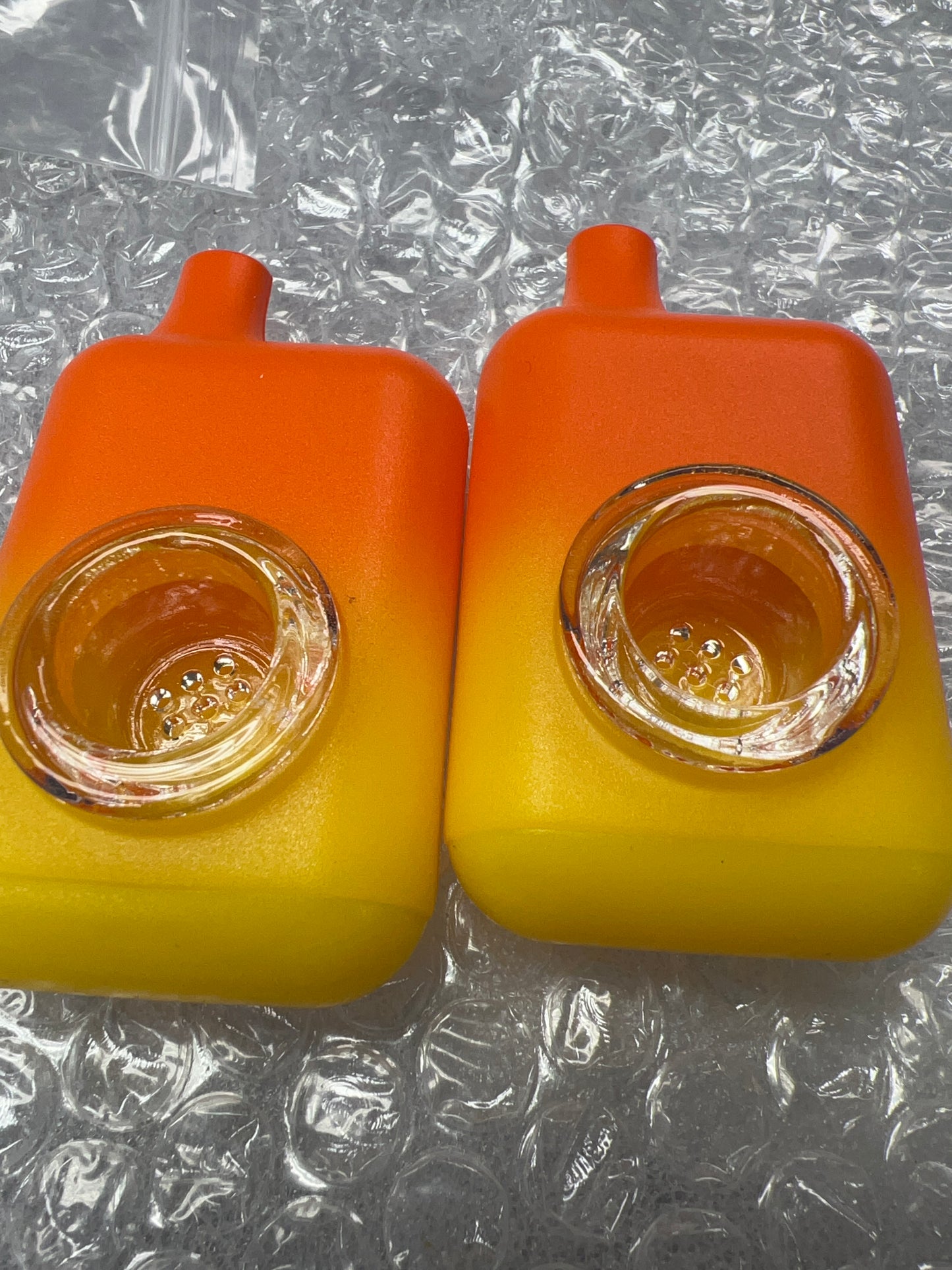 Silicone Vape Hand Pipe - Purple and Orange Ombré