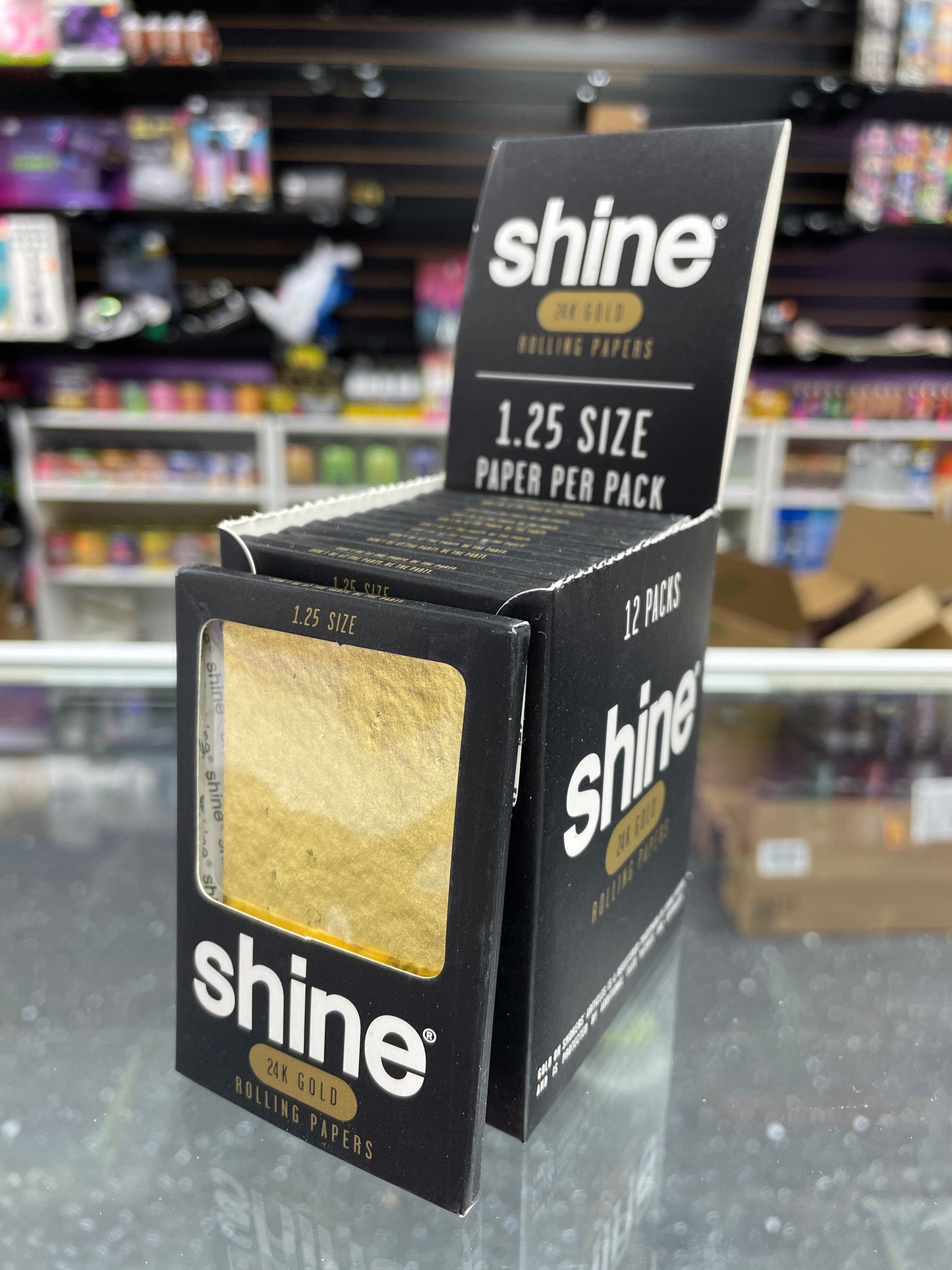 Shine 24k Gold Rolling Paper 1 1/4”