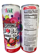 Vinut - strawberry bubble tea boba in a can