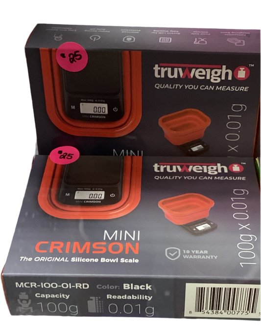 Truweigh Mini Crimson Silicone Bowl Scale Red