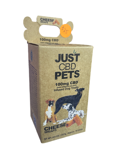 Just CBD - Dog Treats - 100mg - Cheese Wraps