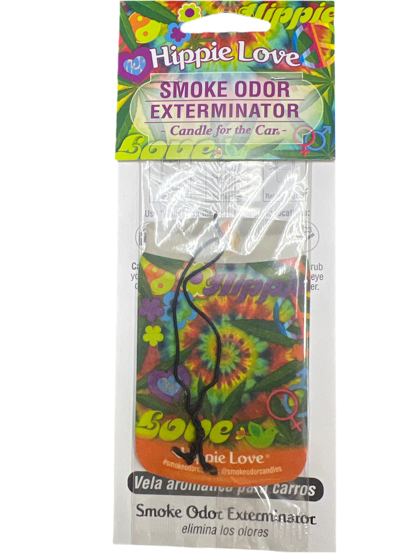 Smoke Odor Exterminator Car Air Freshener - HIPPIE LOVE