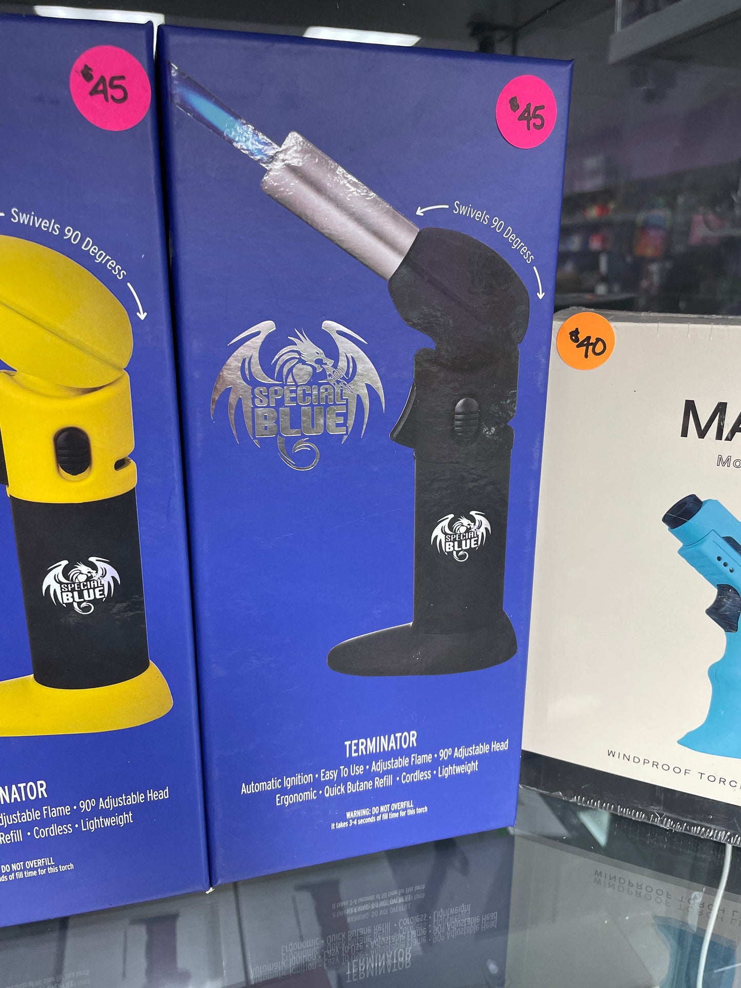 Special Blue Terminator Butane Torch - Black