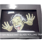 Albert Einstein Shatter Resistant Glass Rolling Tray