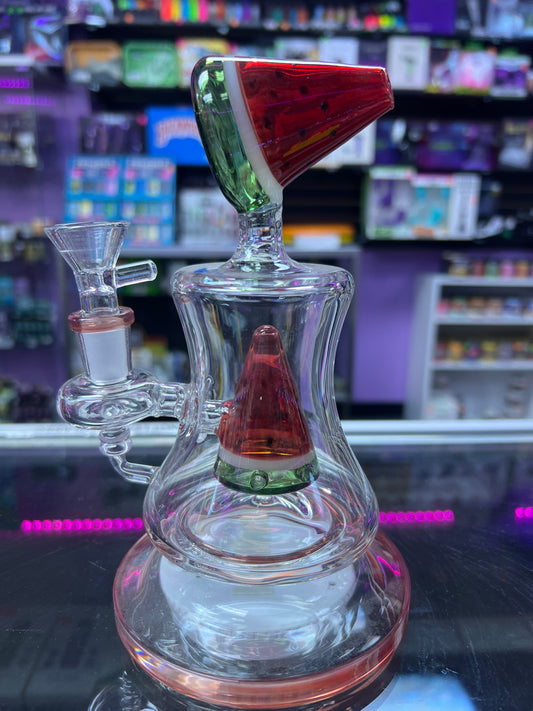 Watermelon decal water pipe