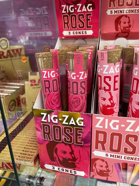 Zig Zag Rose Cones (3 pack)