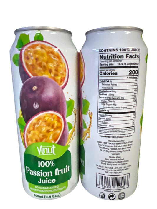 Vinut 100% real passion fruit juice