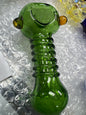 Solid Green Swirl Pipe - Yellow Accents