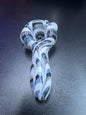 Local Blown Hand Pipe - Yellow Black and Grey Swirl