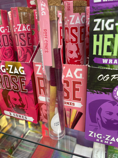 Zig Zag Rose Mini Cones (5 pack)
