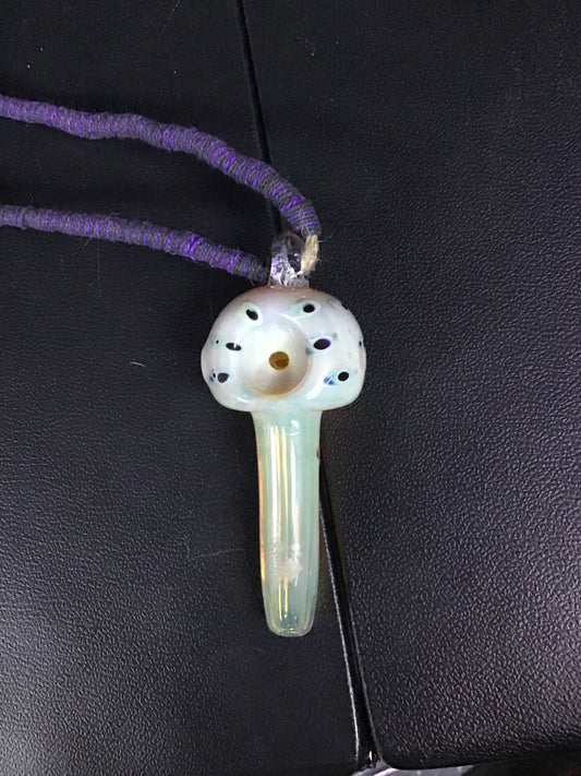 Mushroom Pendant w/ Hemp Necklace