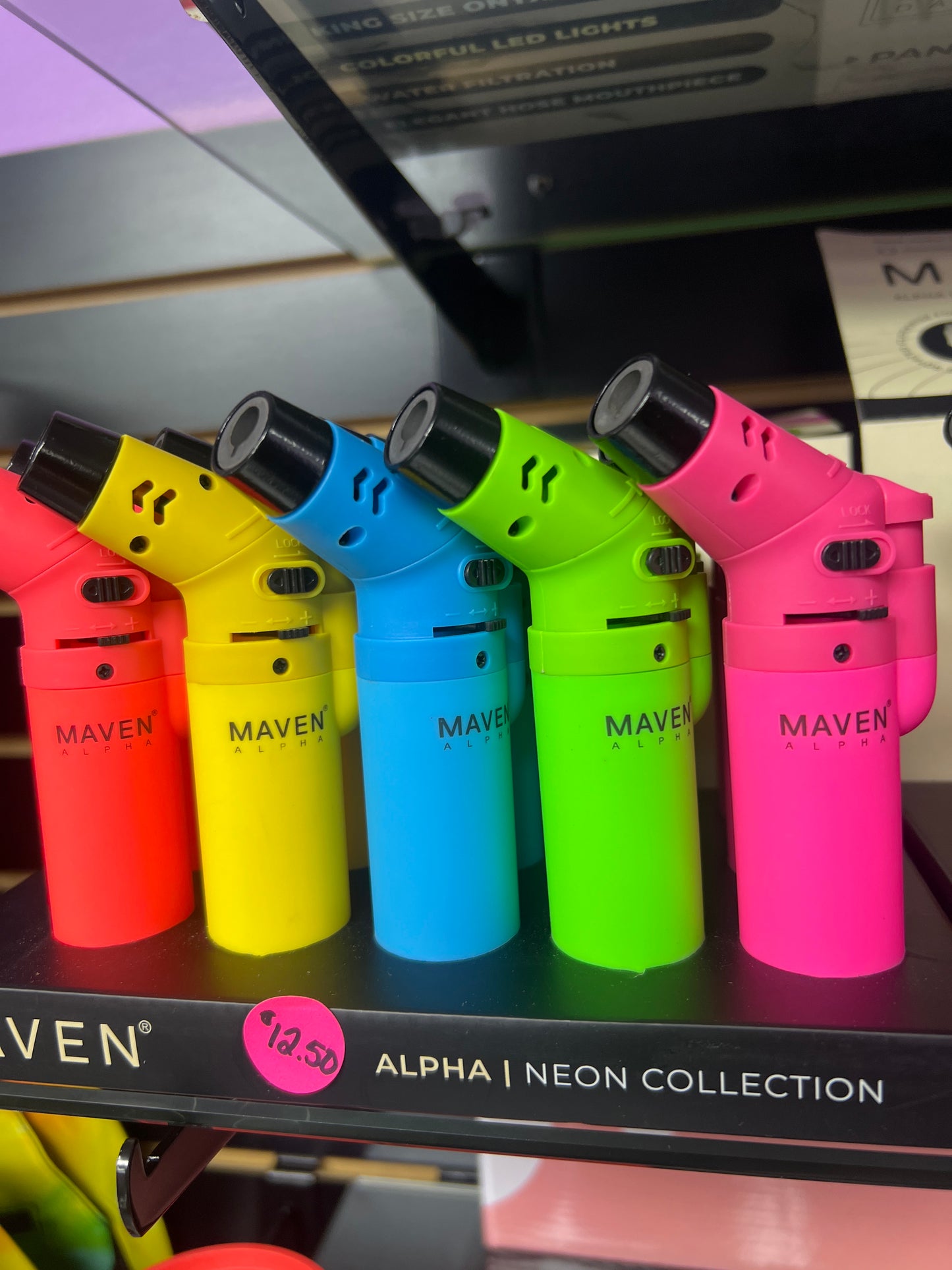 Maven Alpha 90° Rotating Butane Torch - Neon
