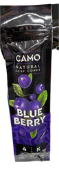 CAMO Natural Leaf King Size Cones - 4 Pack - Blueberry